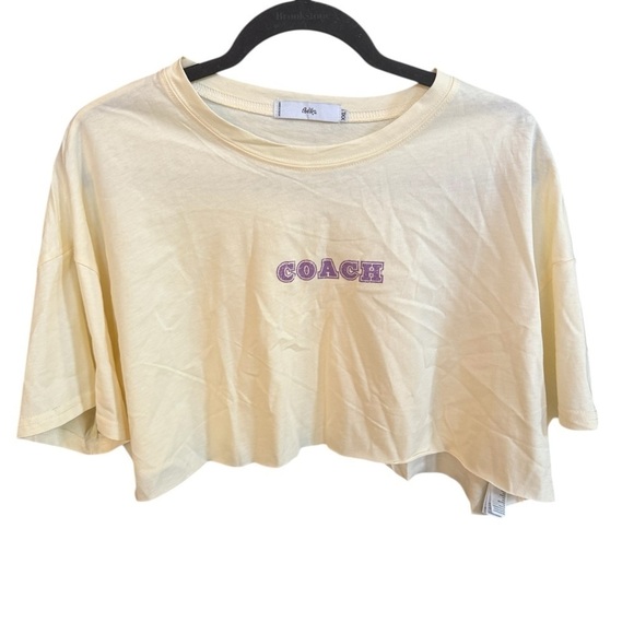 Adika Tops - Adika Yellow Cropped T-Shirt